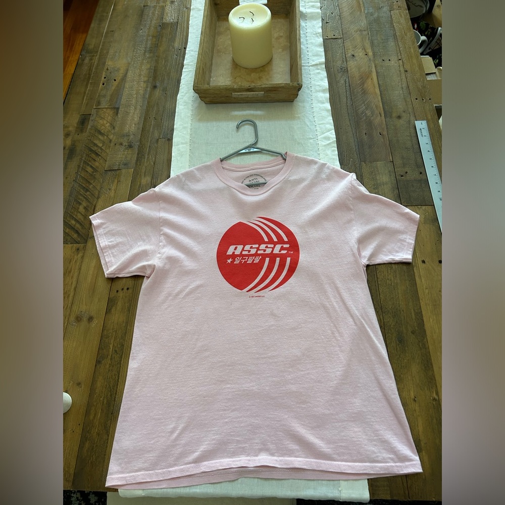 Pre-owned Anti Social Social Club Peanut Butter Pink Tee Shirt Men's Large